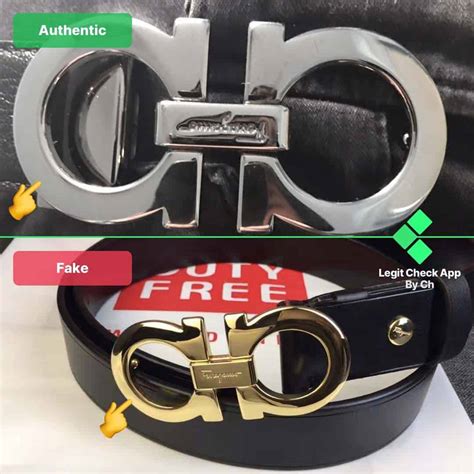 real vs fake white ferragamo belt|More.